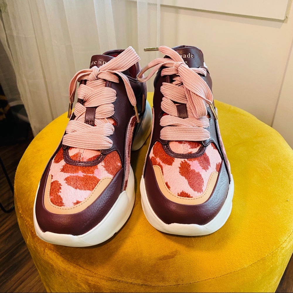 Kate Spade New York Womens Athletic Bulky Cloud Sneaker Multi Pink Sz 7.5 - Picture 2 of 10